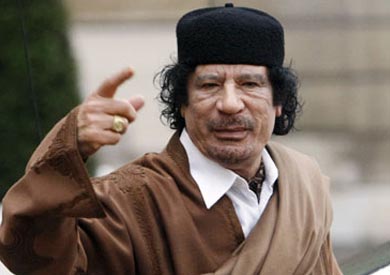 الرئيس الليبي الراحل معمر القذافي